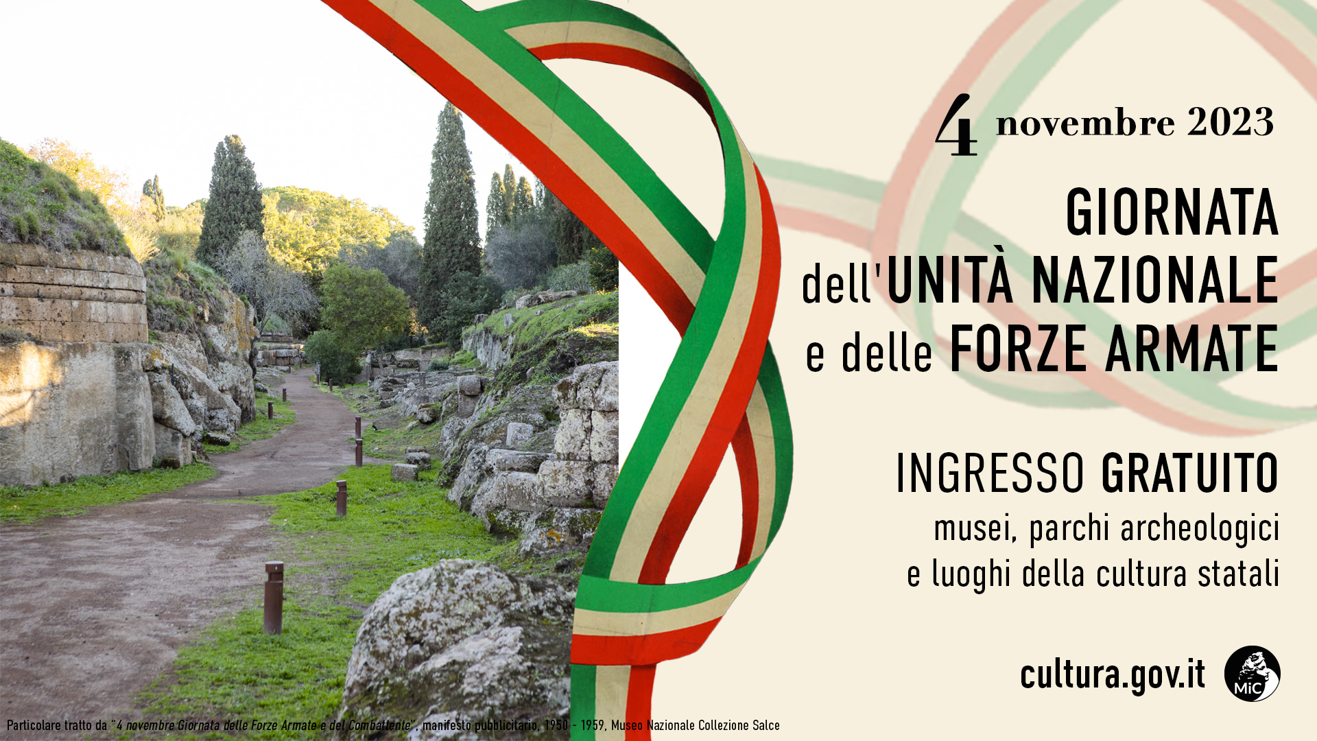 Ingresso gratuito alla Necropoli della Banditaccia